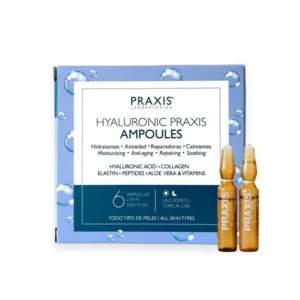 Ampulės Praxis Hyaluronic 6x2 ml – intensyviai drėkinančios su hialurono rūgštimi