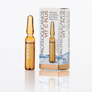 Veido ampulės Praxis Vit C plus Proteoglicanos, 2 ml
